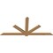 Ekena Millwork Kennewick Timber Gable Bracket, Western Red Cedar, 96"W x 44"H x 1 1/2"D x 5 1/2"F, 11/12 Pitch GBW096X44X0206KEN00SWR - alternate 3